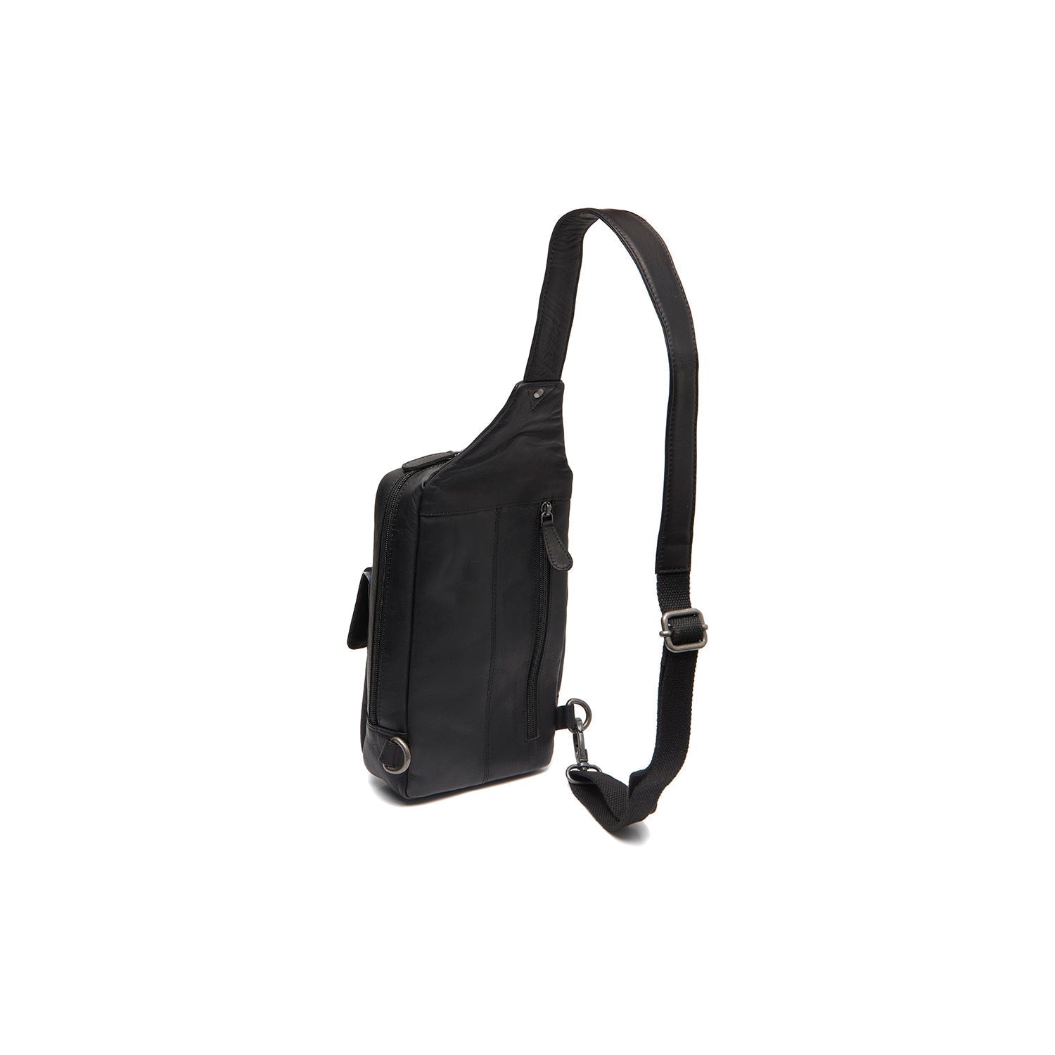 Black Leather Sling Bag Turelle, detail view 5