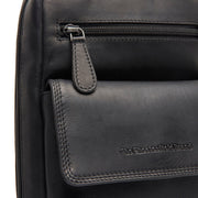 Black Leather Sling Bag Turelle, product view 3