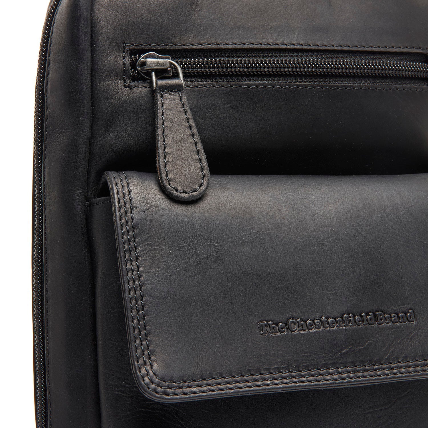 Black Leather Sling Bag Turelle, product view 3
