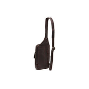 Brown Leather Sling Bag Turelle, detail view 6
