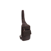 Brown Leather Sling Bag Turelle, front view