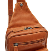 Cognac Leather Sling Bag Turelle, detail view 1