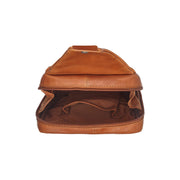 Cognac Leather Sling Bag Turelle, detail view 4