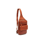 Cognac Leather Sling Bag Turelle, front view
