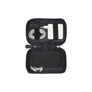 Black Leather Tech-Organizer Ardan, front view