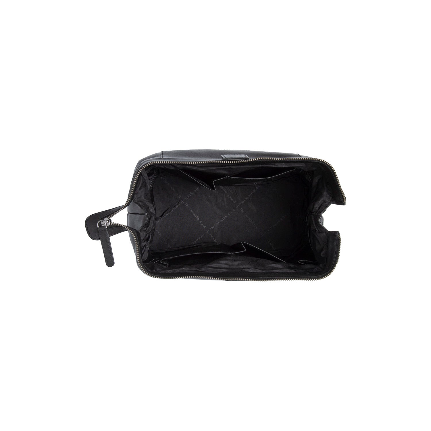 Black Leather Toiletry Bag Biassa, detail view 1