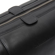 Black Leather Toiletry Bag Biassa, detail view 3