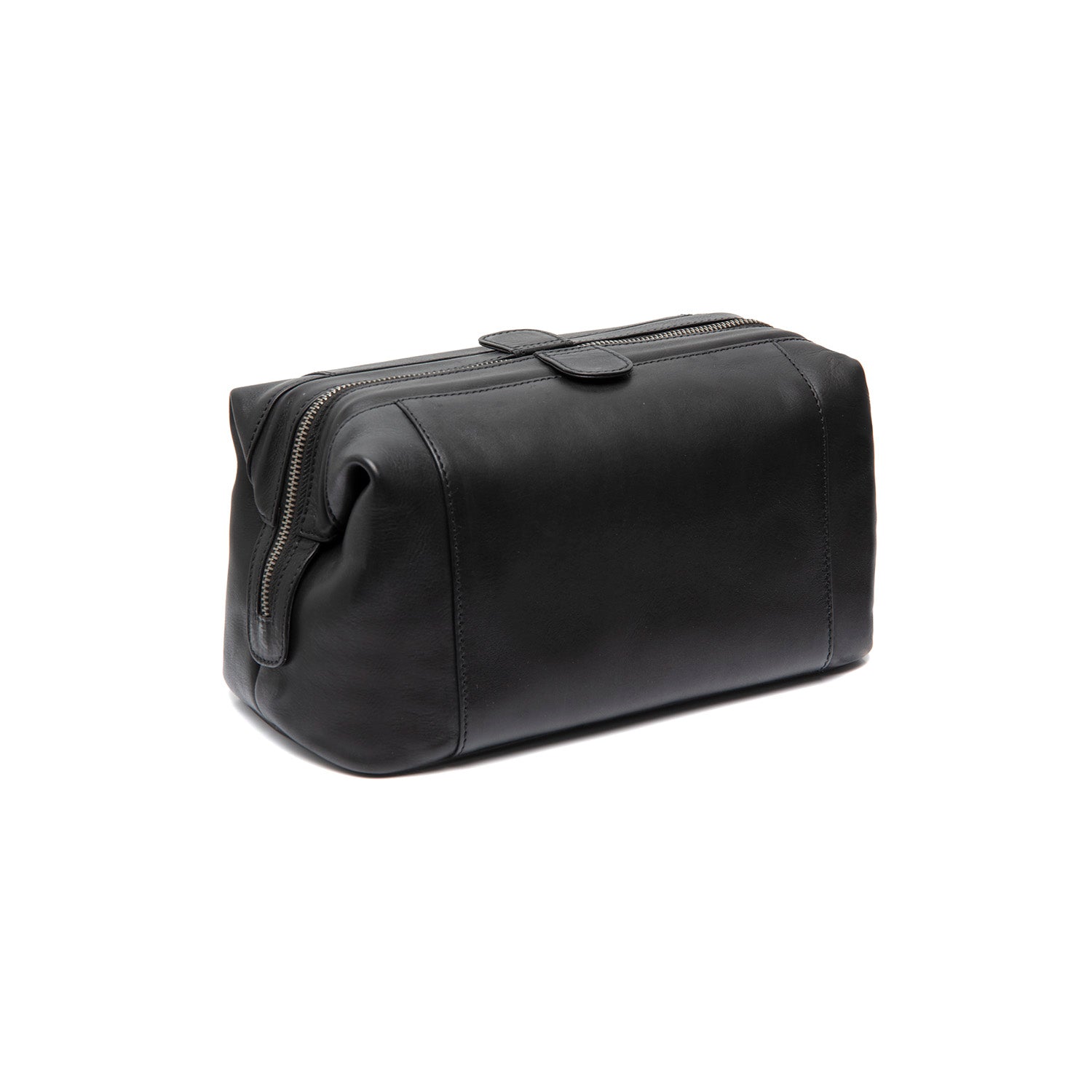 Black Leather Toiletry Bag Biassa, detail view 5