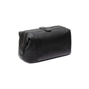 Black Leather Toiletry Bag Biassa, detail view 5