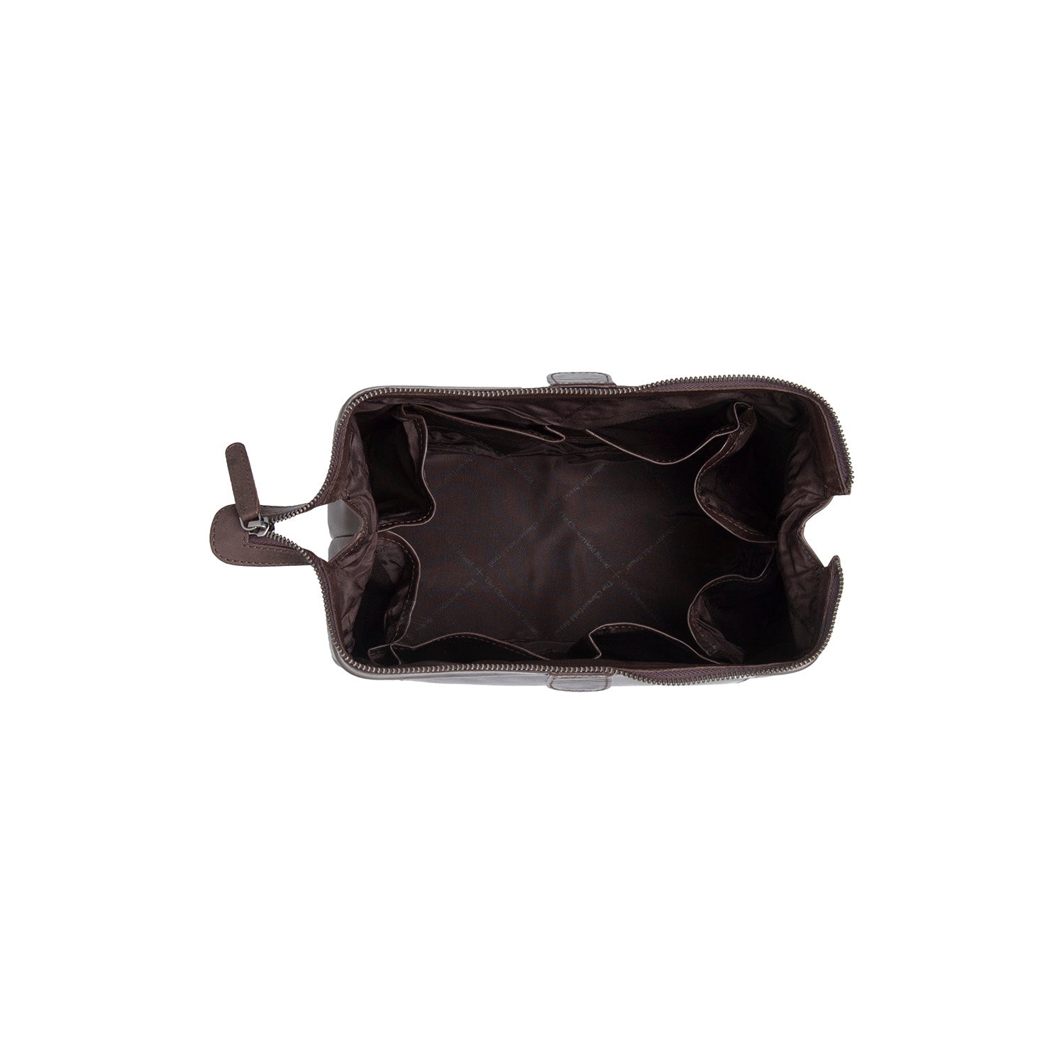 Brown Leather Toiletry Bag Biassa, detail view 1