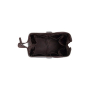 Brown Leather Toiletry Bag Biassa, detail view 1