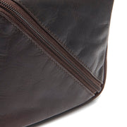 Brown Leather Toiletry Bag Elmia, detail view 3