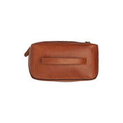 Cognac Leather Toiletry Bag Elmia, detail view 3