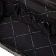 Black Leather Toiletry Bag Limone, detail view 3