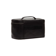 Black Leather Toiletry Bag Limone, detail view 5
