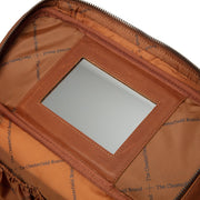Cognac Leather Toiletry Bag Limone, detail view 4