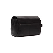 Black Leather Toiletry Bag Rosario, detail view 5