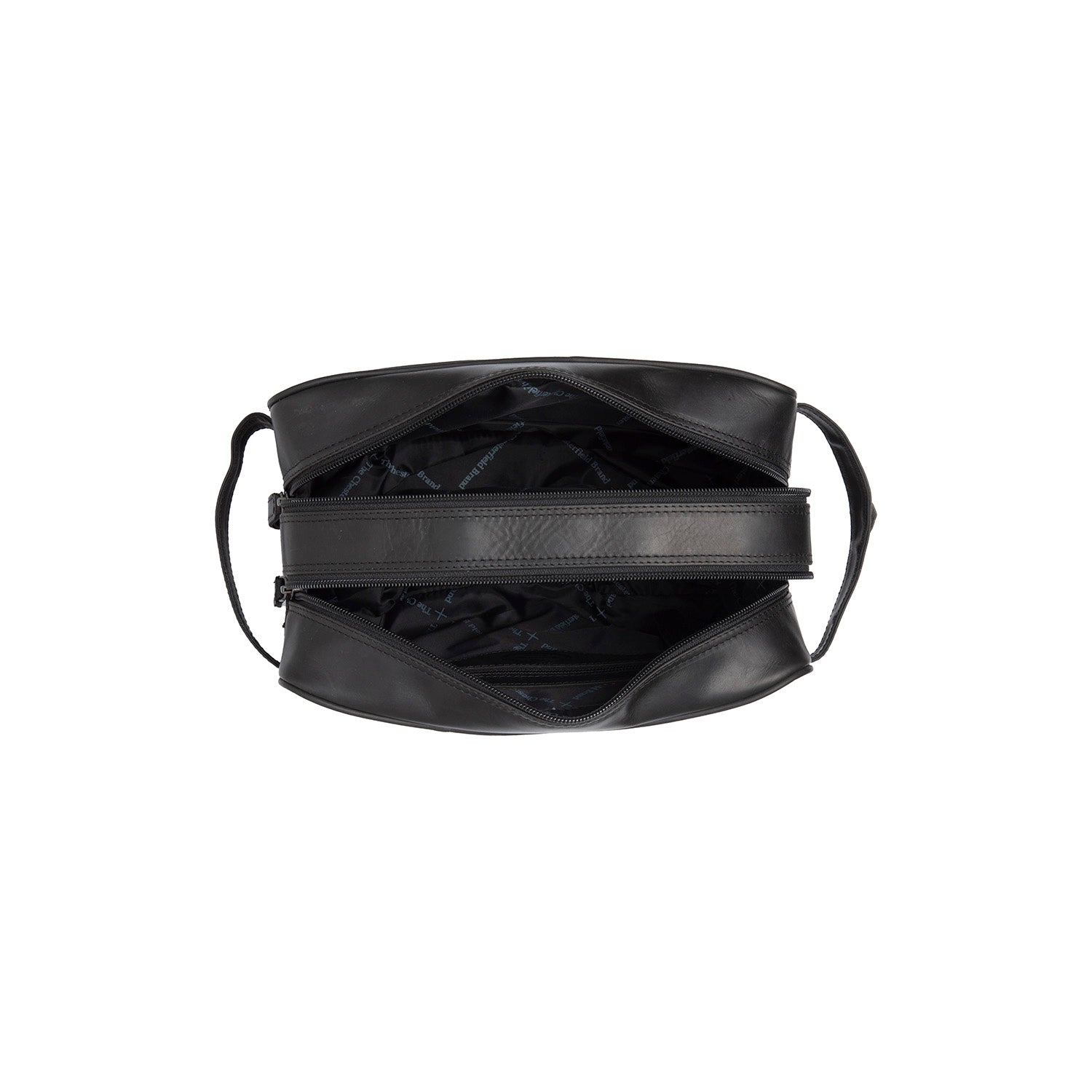 Black Leather Toiletry Bag Stacey, detail view 3