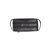 Black Leather Toiletry Bag Stacey, detail view 4