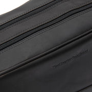 Black Leather Toiletry Bag Stacey, detail view 5