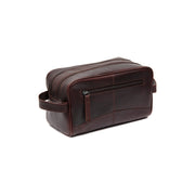 Brown Leather Toiletry Bag Stacey, detail view 5