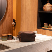 Brown Leather Toiletry Bag Stacey, product view 2