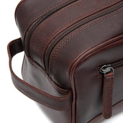 Brown Leather Toiletry Bag Stacey, product view 3