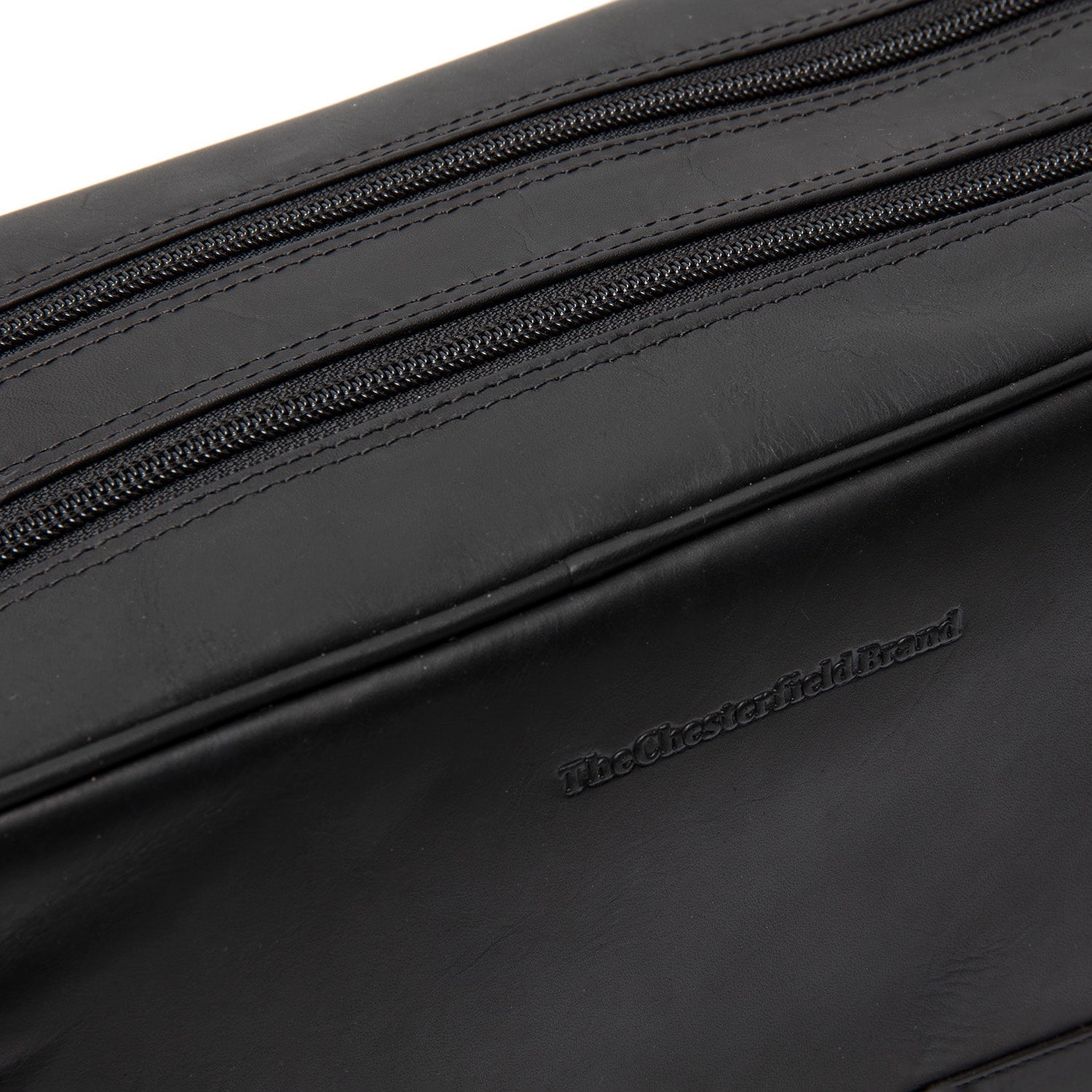 Black Leather Toiletry Bag Stefan, detail view 1