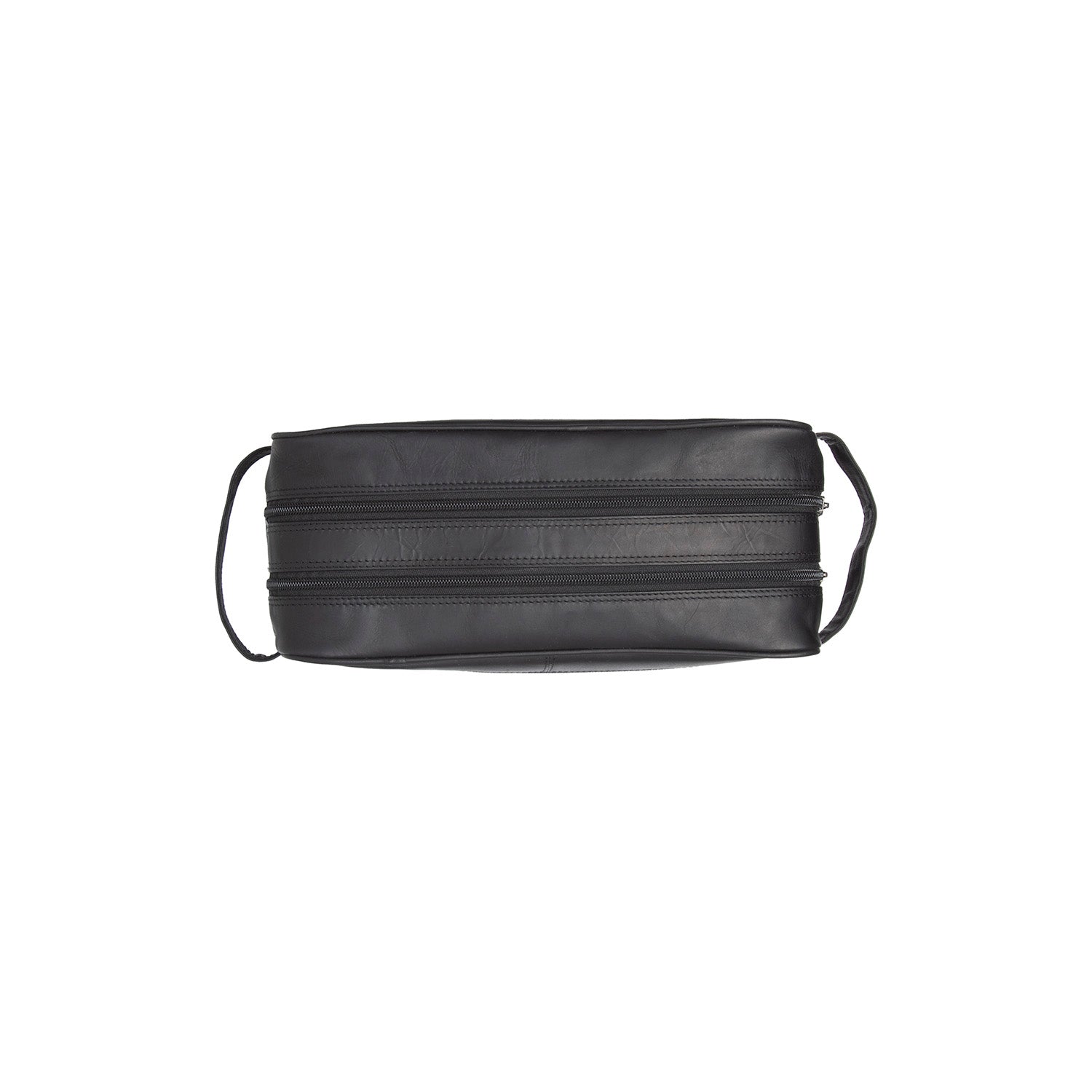Black Leather Toiletry Bag Stefan, detail view 4