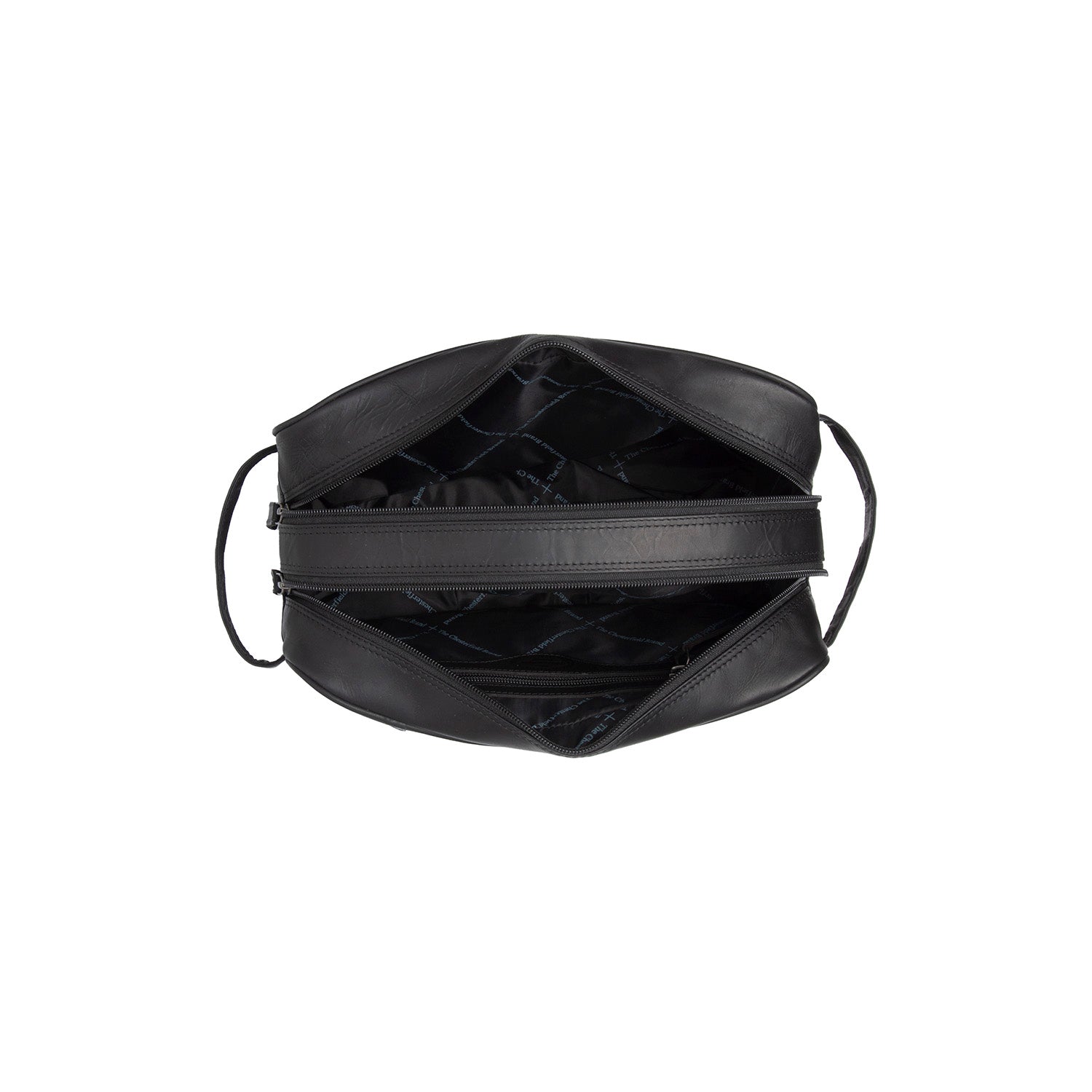 Black Leather Toiletry Bag Stefan, detail view 5