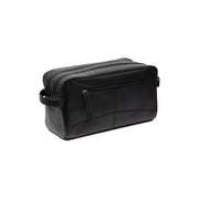 Black Leather Toiletry Bag Stefan, detail view 6