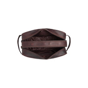 Brown Leather Toiletry Bag Stefan, detail view 4