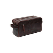 Brown Leather Toiletry Bag Stefan, detail view 5