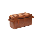 Cognac Leather Toiletry Bag Stefan, detail view 6