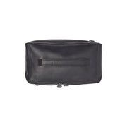 Black Leather Toiletry Bag Trevia, detail view 4