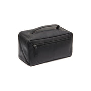 Black Leather Toiletry Bag Trevia, detail view 5