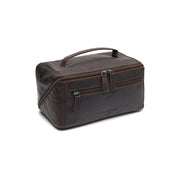 Black Leather Toiletry Bag Trevia, detail view 6