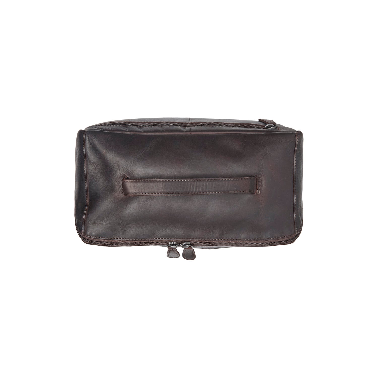 Brown Leather Toiletry Bag Trevia, detail view 3