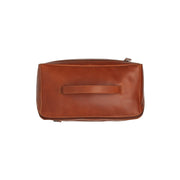Cognac Leather Toiletry Bag Trevia, detail view 3