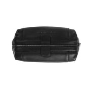 Black Leather Toiletry Bag Vince, detail view 3