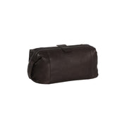 Brown Leather Toiletry Bag Vince, detail view 4