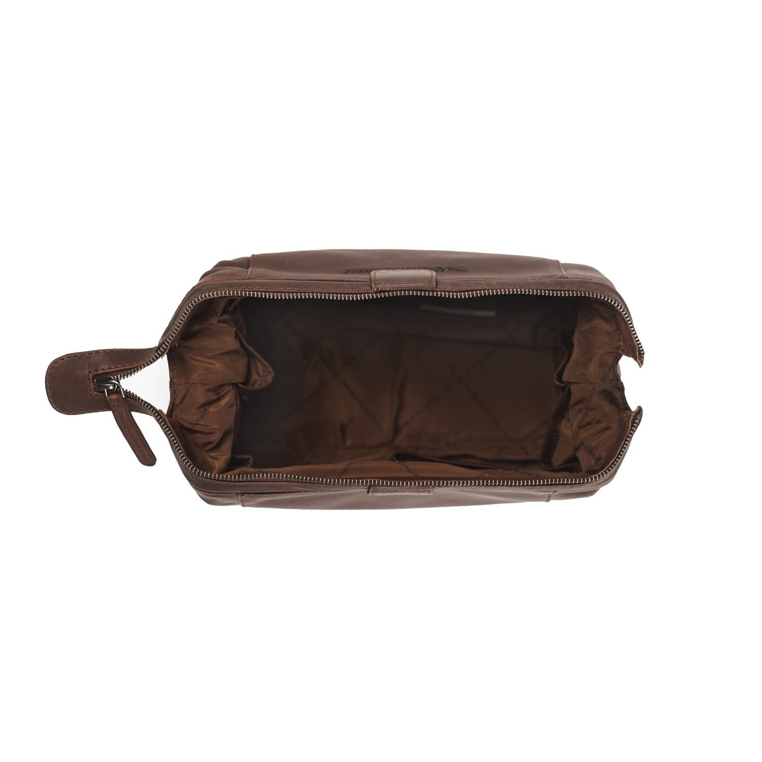 Brown Leather Toiletry Bag Vince, product view 3