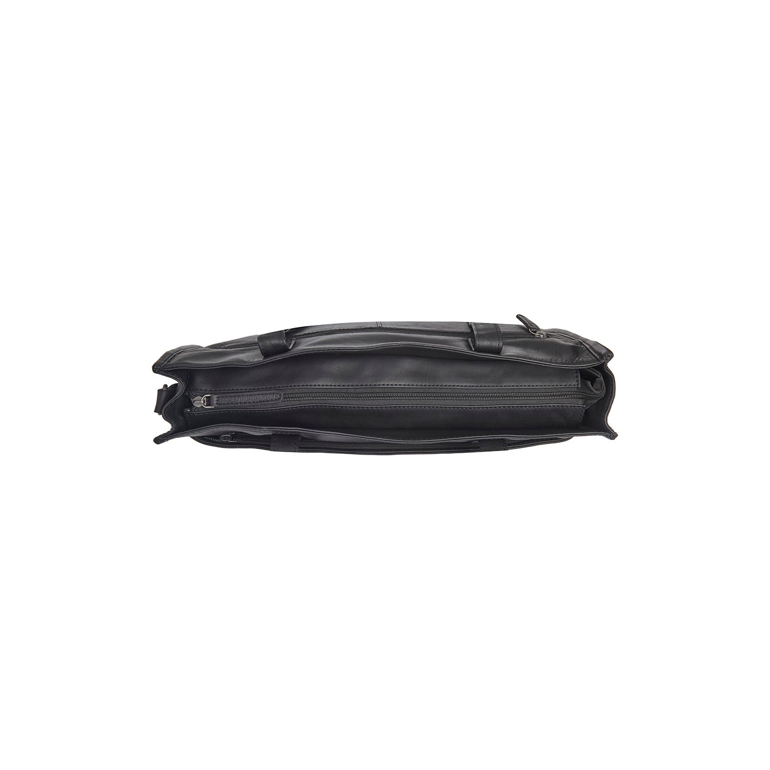 Black Leather Tote Bag Adana, detail view 1