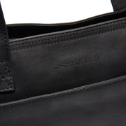 Black Leather Tote Bag Adana, product view 2