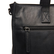 Black Leather Tote Bag Adana, product view 3