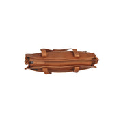 Cognac Leather Tote Bag Adana, detail view 1