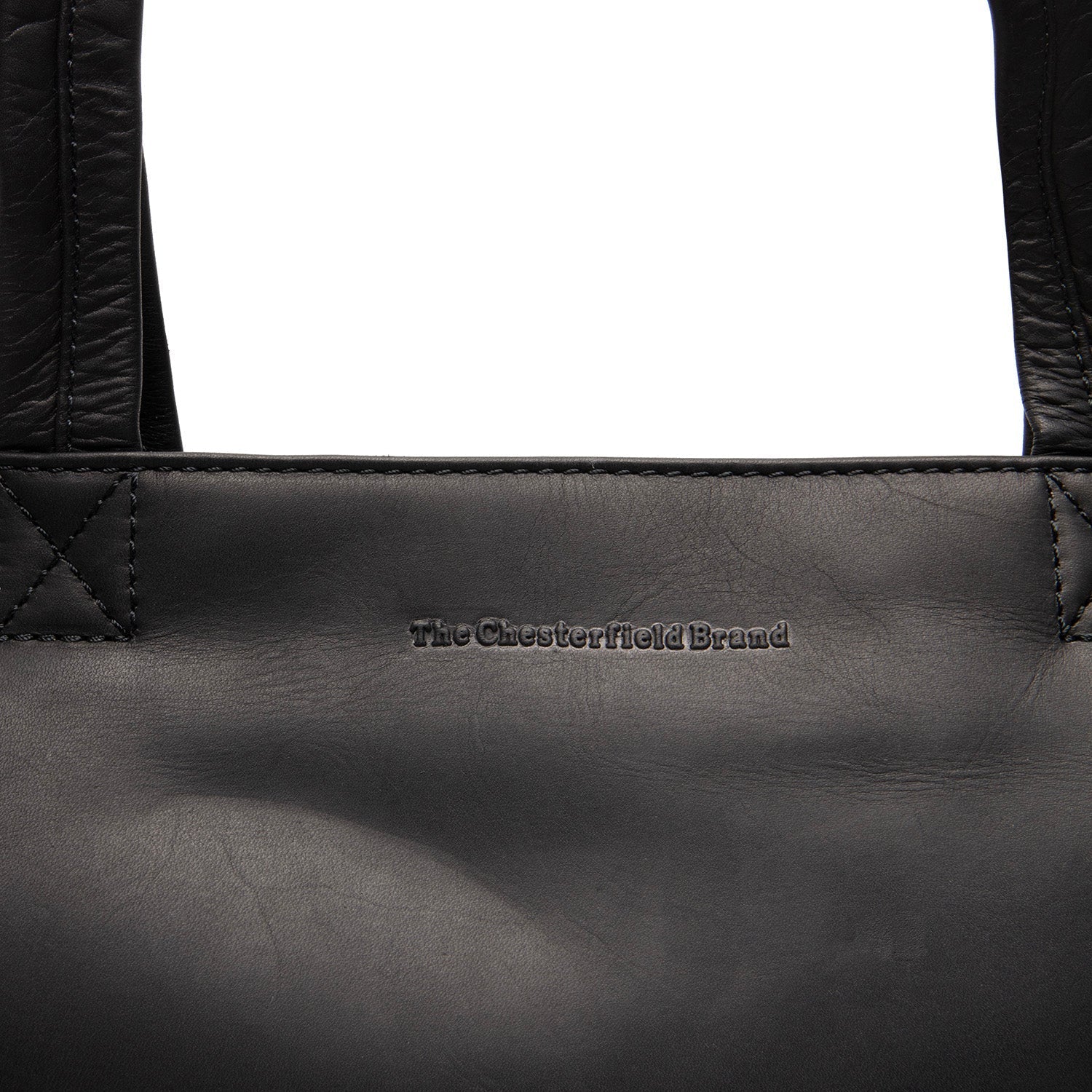Black Leather Tote Bag Alveron, product view 2