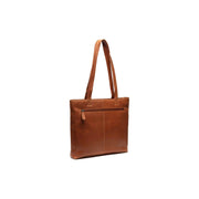 Cognac Leather Tote Bag Alveron, detail view 4