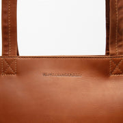 Cognac Leather Tote Bag Alveron, product view 2
