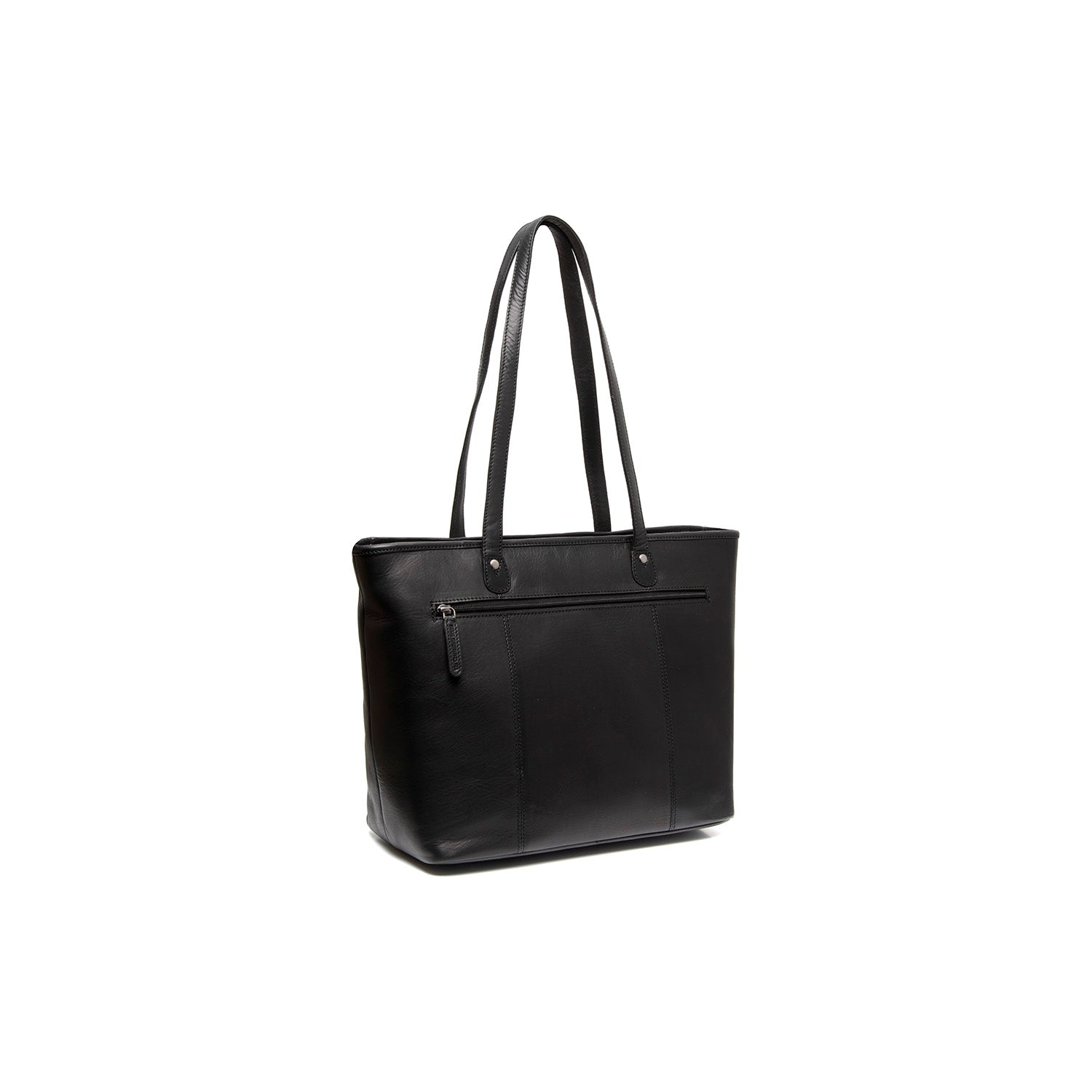 Black Leather Tote Bag Astano, detail view 5